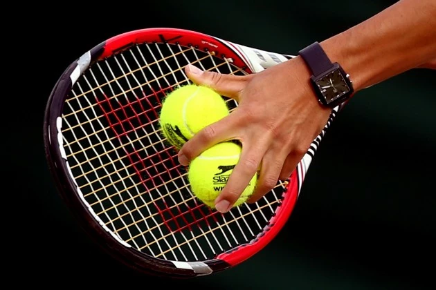 Day Six: The Championships - Wimbledon 2014 Tennis Balls on Raquet